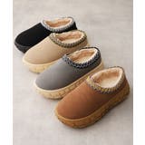 【25年秋冬新作】厚底 凹凸ソール ボリュームファー ムートンシューズ | DEMETER | 詳細画像2 