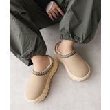 【25年秋冬新作】厚底 凹凸ソール ボリュームファー ムートンシューズ | DEMETER | 詳細画像32 