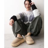 【25年秋冬新作】厚底 凹凸ソール ボリュームファー ムートンシューズ | DEMETER | 詳細画像33 