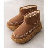 【25年秋冬新作】厚底 凹凸ソール ボリュームファー ショート ムートンブーツ | DEMETER | 詳細画像15 