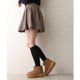 【25年秋冬新作】厚底 凹凸ソール ボリュームファー ショート ムートンブーツ | DEMETER | 詳細画像20 