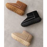 【25年秋冬新作】厚底 凹凸ソール ボリュームファー ショート ムートンブーツ | DEMETER | 詳細画像3 