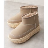 【25年秋冬新作】厚底 凹凸ソール ボリュームファー ショート ムートンブーツ | DEMETER | 詳細画像32 