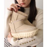 【25年秋冬新作】厚底 凹凸ソール ボリュームファー ショート ムートンブーツ | DEMETER | 詳細画像33 