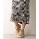 【25年秋冬新作】厚底 凹凸ソール ボリュームファー ショート ムートンブーツ | DEMETER | 詳細画像36 