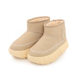 【25年秋冬新作】厚底 凹凸ソール ボリュームファー ショート ムートンブーツ | DEMETER | 詳細画像43 