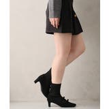 【25年秋冬新作】スクエアトゥ リボン ニットドッキング ショートブーツ | DEMETER | 詳細画像10