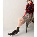 【25年秋冬新作】スクエアトゥ リボン ニットドッキング ショートブーツ | DEMETER | 詳細画像16