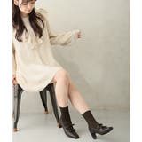 【25年秋冬新作】スクエアトゥ リボン ニットドッキング ショートブーツ | DEMETER | 詳細画像23