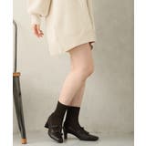 【25年秋冬新作】スクエアトゥ リボン ニットドッキング ショートブーツ | DEMETER | 詳細画像25