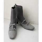 【25年秋冬新作】スクエアトゥ リボン ニットドッキング ショートブーツ | DEMETER | 詳細画像29