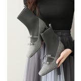 【25年秋冬新作】スクエアトゥ リボン ニットドッキング ショートブーツ | DEMETER | 詳細画像38