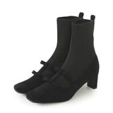 【25年秋冬新作】スクエアトゥ リボン ニットドッキング ショートブーツ | DEMETER | 詳細画像46