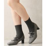 グレーツイード | 【25年秋冬新作】スクエアトゥ リボン ニットドッキング ショートブーツ | DEMETER