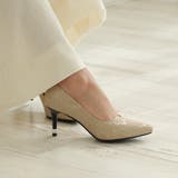 ベージュレース7609 | 7 5cm パールヒール | DEMETER
