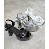 【26年春夏新作】厚底 ビジューバックル アンクルストラップ サンダル | DEMETER | 詳細画像2 