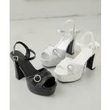 【26年春夏新作】厚底 ビジューバックル アンクルストラップ サンダル | DEMETER | 詳細画像32 