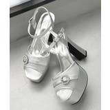 【26年春夏新作】厚底 ビジューバックル アンクルストラップ サンダル | DEMETER | 詳細画像40 