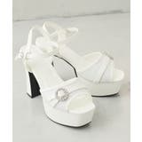 【26年春夏新作】厚底 ビジューバックル アンクルストラップ サンダル | DEMETER | 詳細画像50 