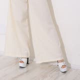 厚底 太ヒール ビジューバックル アンクルストラップ サンダル | DEMETER | 詳細画像11 