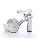 厚底 太ヒール ビジューバックル アンクルストラップ サンダル | DEMETER | 詳細画像21 