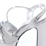 厚底 太ヒール ビジューバックル アンクルストラップ サンダル | DEMETER | 詳細画像24 