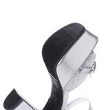 厚底 太ヒール ビジューバックル アンクルストラップ サンダル | DEMETER | 詳細画像26 