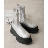 【24年秋冬新作】厚底 トラックソール ストレッチ ショートブーツ | DEMETER | 詳細画像10