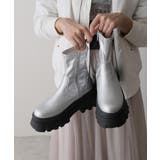 【24年秋冬新作】厚底 トラックソール ストレッチ ショートブーツ | DEMETER | 詳細画像11