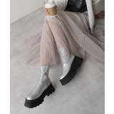 【24年秋冬新作】厚底 トラックソール ストレッチ ショートブーツ | DEMETER | 詳細画像12