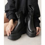 【24年秋冬新作】厚底 トラックソール ストレッチ ショートブーツ | DEMETER | 詳細画像4