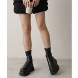 【24年秋冬新作】厚底 トラックソール ストレッチ ショートブーツ | DEMETER | 詳細画像6