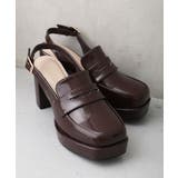 【25年秋冬新作】厚底 プラットフォーム スリングバック ローファーパンプス | DEMETER | 詳細画像33 