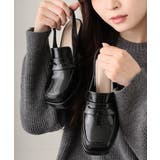 【25年秋冬新作】厚底 プラットフォーム スリングバック ローファーパンプス | DEMETER | 詳細画像5 