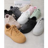 【25年春夏再販】軽量 厚底ソール ベーシック コートスニーカー | DEMETER | 詳細画像2 