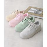 【25年春夏再販】軽量 厚底ソール ベーシック コートスニーカー | DEMETER | 詳細画像43 