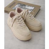 【25年春夏再販】軽量 厚底ソール ベーシック コートスニーカー | DEMETER | 詳細画像49 