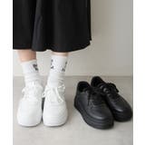 【25年春夏再販】軽量 厚底ソール ベーシック コートスニーカー | DEMETER | 詳細画像65 