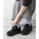 ブラック | 【25年春夏再販】軽量 厚底ソール ベーシック コートスニーカー | DEMETER