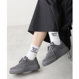 グレー | 【25年春夏再販】軽量 厚底ソール ベーシック コートスニーカー | DEMETER