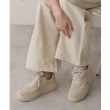 アイボリー | 【25年春夏再販】軽量 厚底ソール ベーシック コートスニーカー | DEMETER