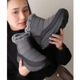 グレー | 【25年秋冬新作】撥水&防寒仕様 ボリュームファー ショート スノーブーツ | DEMETER