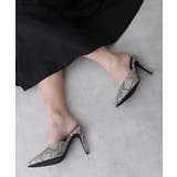 パイソン | 【25年春夏再販】10.0cm ポインテッドトゥ ピンヒール ミュール | DEMETER