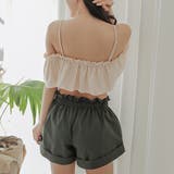 ショートパンツ付きオフォショルダービキニ 3点セット水着 ママ | レースレディース | 詳細画像12