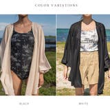 長袖 ショートパンツ付きタンキニセパレート ハイウェイストショーツ | レースレディース | 詳細画像2