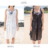 花柄タンキニ スカート付きショーツ レースワンピース | レースレディース | 詳細画像2