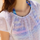 ボーダービキニ ショートパンツ レースカバーアップ付き | レースレディース | 詳細画像17