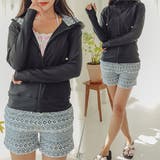 フード付き長袖ラッシュガード ショートパンツ 2点セット水着 | レースレディース | 詳細画像13
