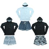 フード付き長袖ラッシュガード ショートパンツ 2点セット水着 | レースレディース | 詳細画像3