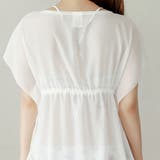 カバーアップ付 バックレースアップデザイン 花柄ビキニ | レースレディース | 詳細画像13